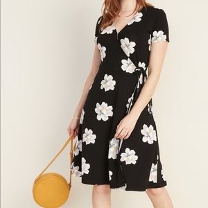 Old Navy Floral Faux Wrap Dress